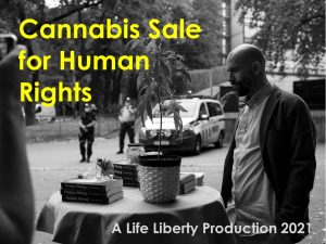 cannabis sale for human rights - Oslo Police Station - AROD Civil Disobedience